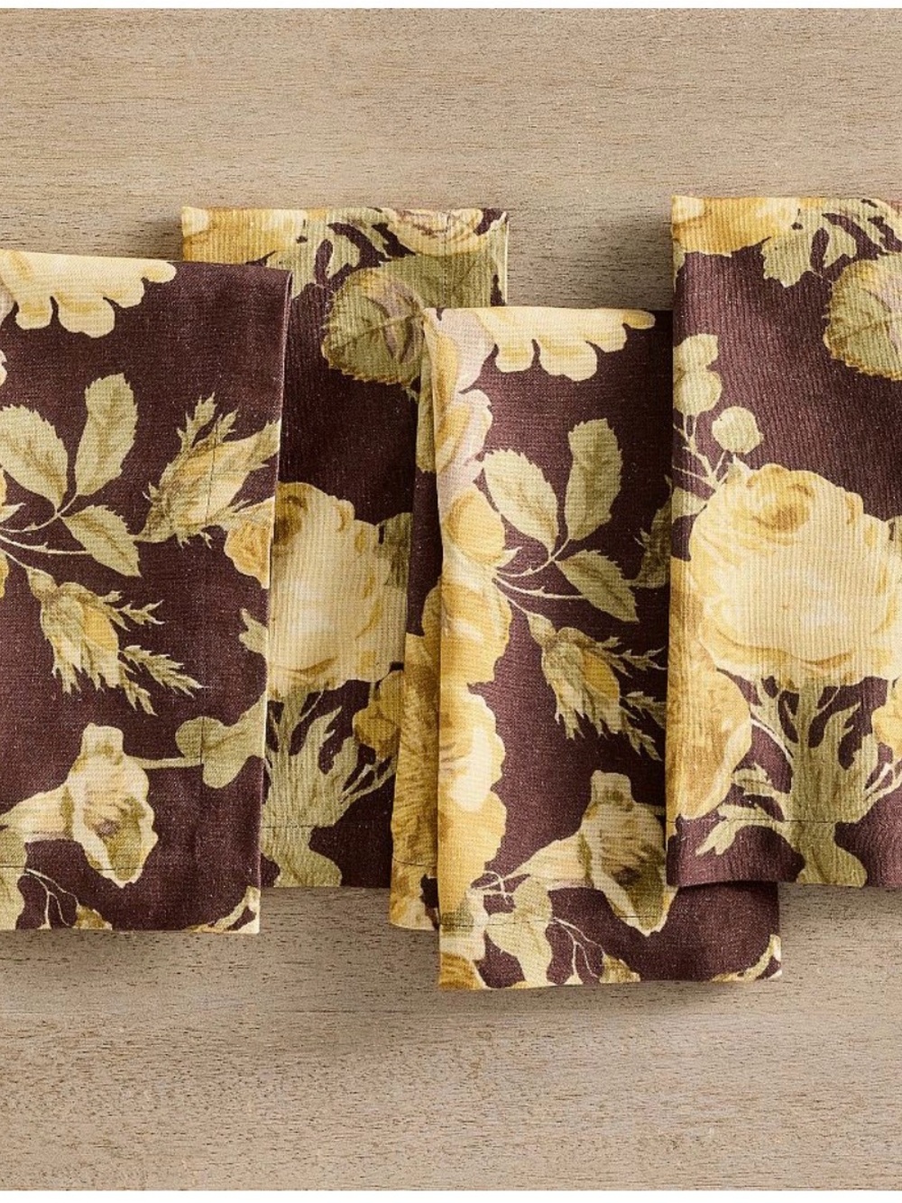 Pottery Barn Meave Floral Dinner Napkins